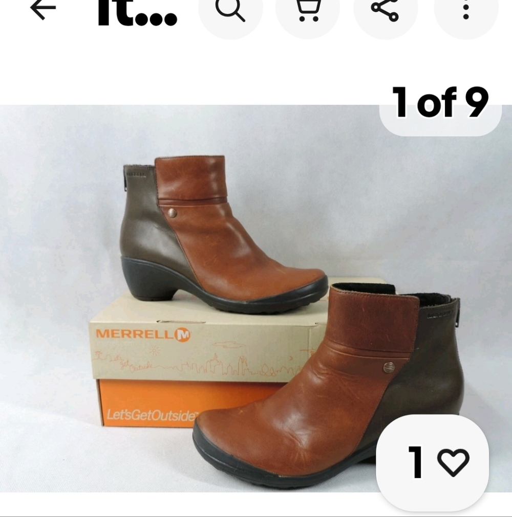 Merrell Black Ankle Booties Woman's